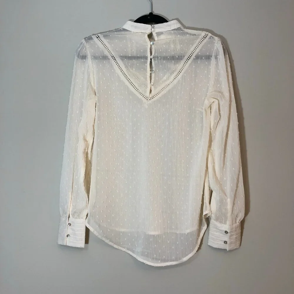 Sheer High Neck Blouse - Picture 2 of 5